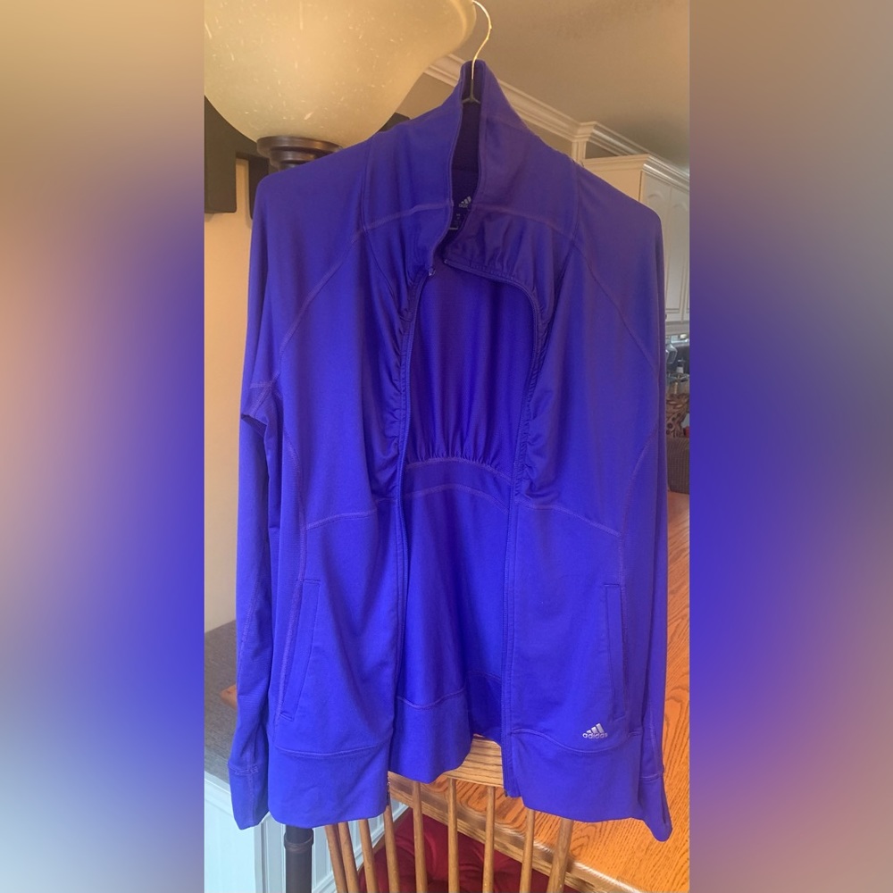 Women’s Adidas Climalite Indigo Blue Jacket, M